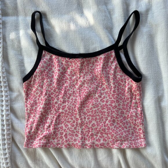 Brandy Melville Cheetah Print Cropped Tank - Picture 1 of 5